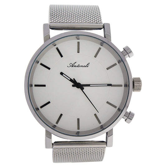 AG6182-09 Silver Stainless Steel Mesh Bracelet Watch by Antoneli for Women - 1 Pc Watch