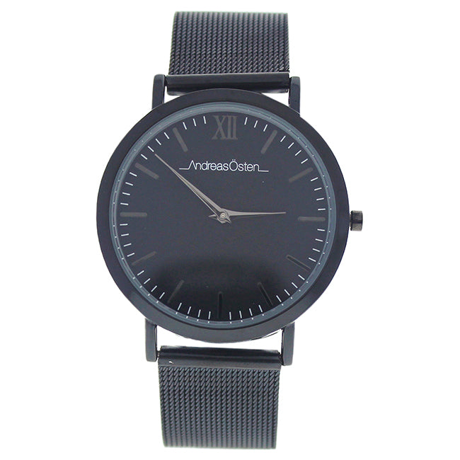 AO-134 Distrig - Black Stainless Steel Mesh Bracelet Watch by Andreas Osten for Women - 1 Pc Watch
