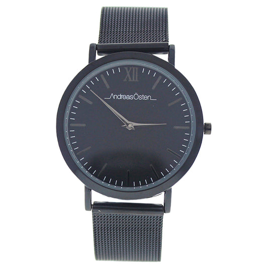 AO-134 Distrig - Black Stainless Steel Mesh Bracelet Watch by Andreas Osten for Women - 1 Pc Watch