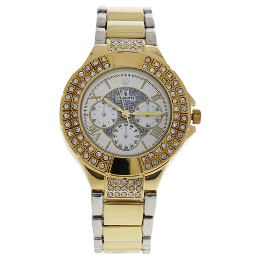 CRM003 Gold/Silver Gold Stainless Steel Bracelet Watch by Charlotte Raffaelli for Women - 1 Pc Watch